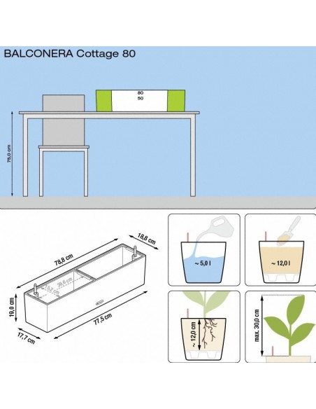 Lechuza Balconera Cottage 80
