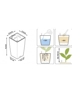 Умный вазон Lechuza Lechuza 22 Cubico 2